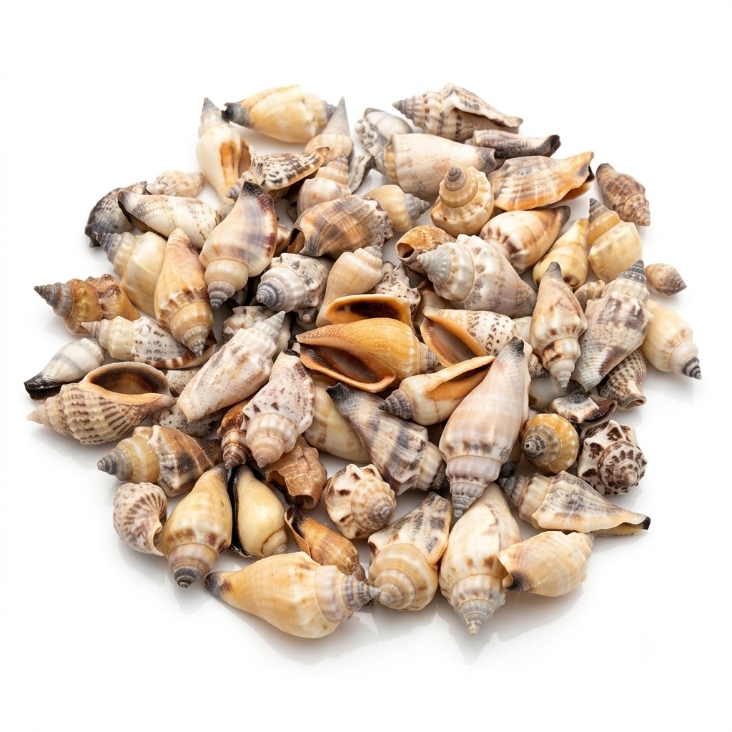 Baby Conch Shells - Decorative Shells for Aquarium, Vase Filler & DIY Craft (300g Pack)