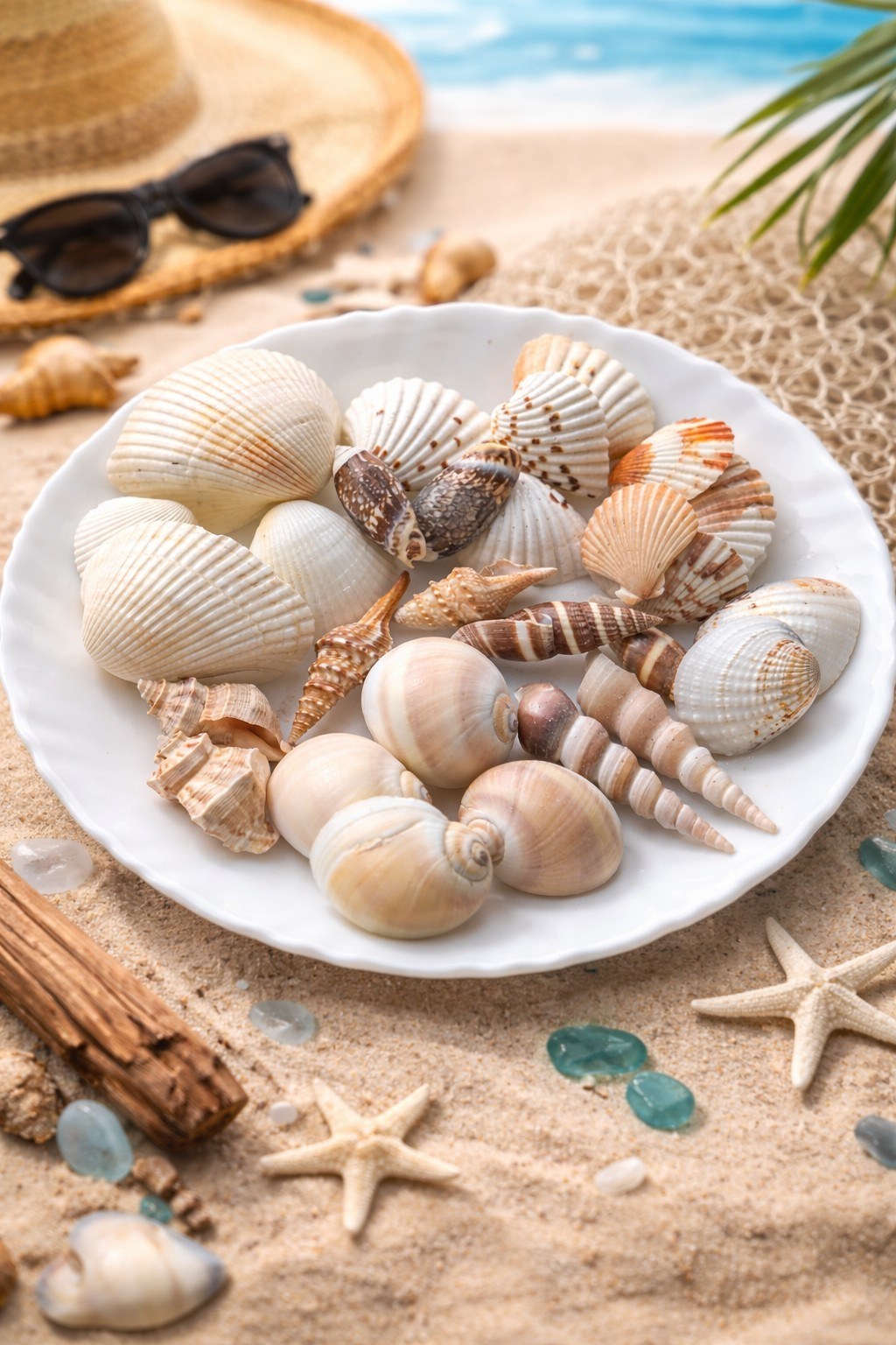 Mixed Decorative Shell Collection - Decorative Shells for Aquarium, Vase Filler & DIY Craft (300g Pack)