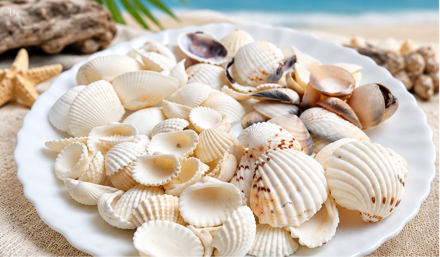 Five-Type Assorted Shell Mix - Decorative Shells for Aquarium, Vase Filler & DIY Craft (300g Pack)