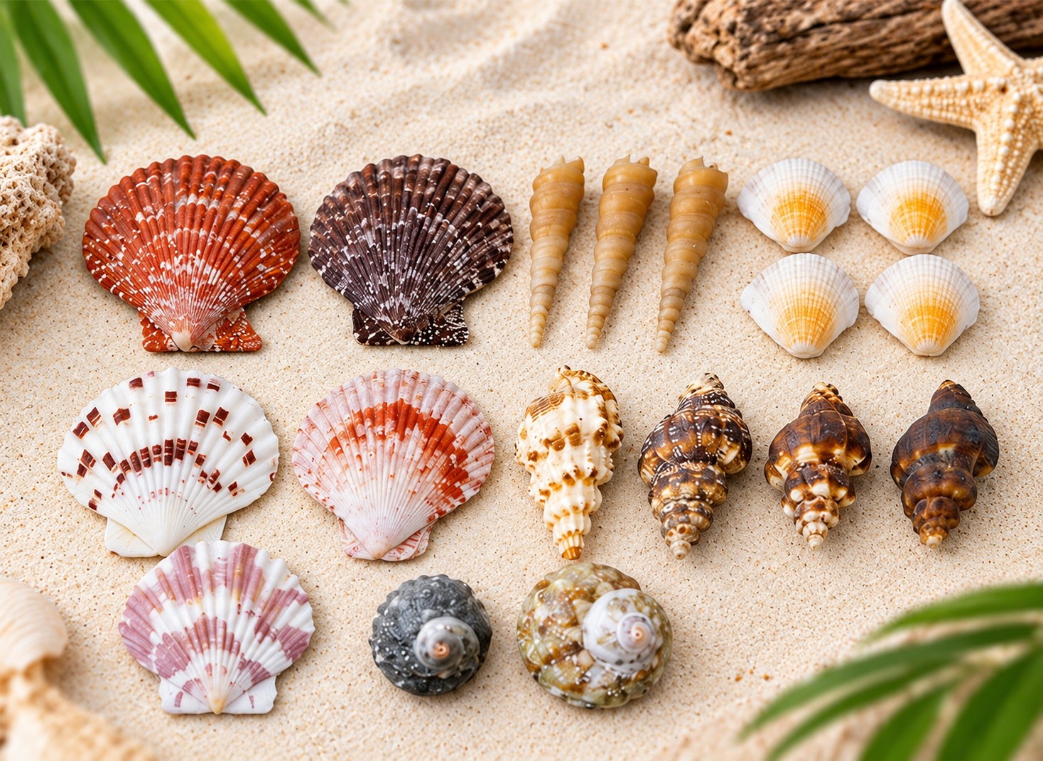 Mixed Craft Shell Assortment - Decorative Shells for Aquarium, Vase Filler & DIY Craft (100g Pack)