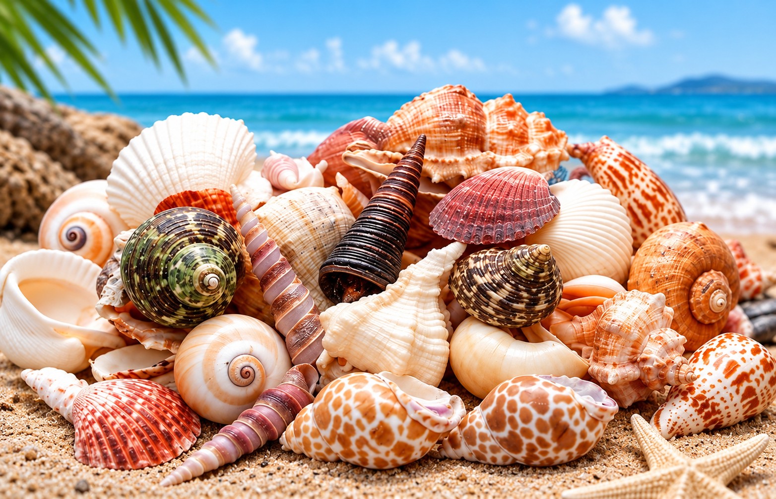 Large Assorted Shell Mix - Decorative Shells for Aquarium, Vase Filler & DIY Craft (100g Pack)